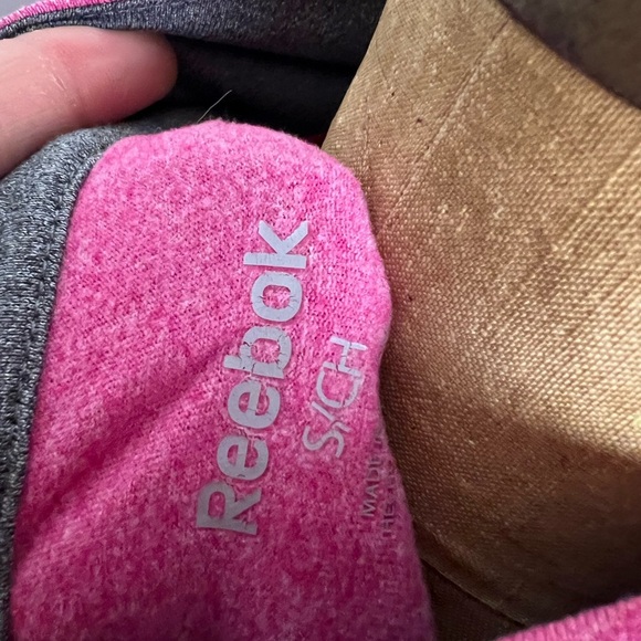 Reebok women’s pink hooded pullover half zip small - Picture 6 of 7